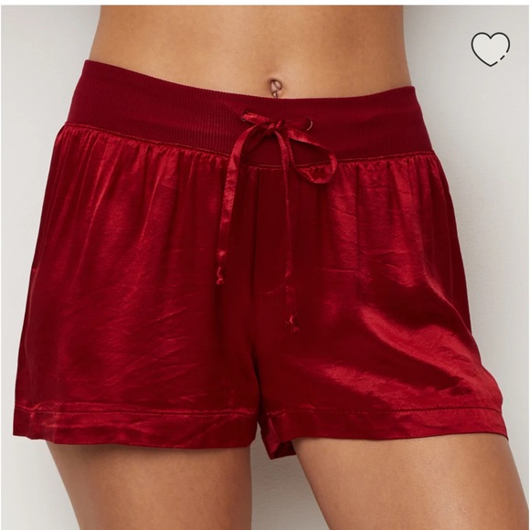PJ Harlow Other - PJ Harlow Red Mikel Satin Sleep Shorts Size Medium